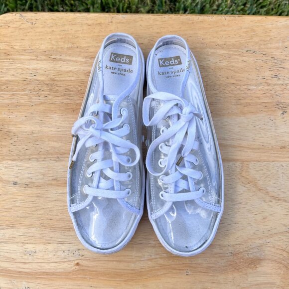 Keds x Kate Spade New York Clear Kickstart Mule Sneakers Size 7 - Picture 1 of 7